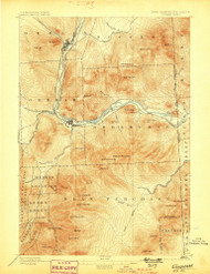 Gorham, New Hampshire 1893 (1898) USGS Old Topo Map Reprint 15x15 ME Quad 330062