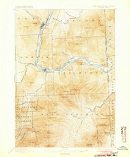 Gorham, New Hampshire 1893 (1904) USGS Old Topo Map Reprint 15x15 ME Quad 330063