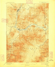 Gorham, New Hampshire 1893 (1909) USGS Old Topo Map Reprint 15x15 ME Quad 330064