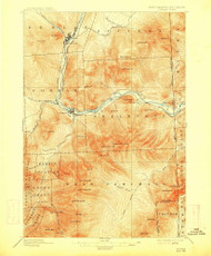 Gorham, New Hampshire 1893 (1915) USGS Old Topo Map Reprint 15x15 ME Quad 330065