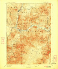 Gorham, New Hampshire 1893 (1923) USGS Old Topo Map Reprint 15x15 ME Quad 330066