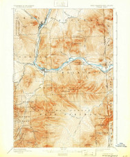 Gorham, New Hampshire 1893 (1932) USGS Old Topo Map Reprint 15x15 ME Quad 330067
