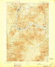 Gorham, New Hampshire 1896 (1896) USGS Old Topo Map Reprint 15x15 ME Quad 330061