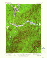 Gorham, New Hampshire 1937 (1961) USGS Old Topo Map Reprint 15x15 ME Quad 330054