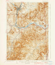 Gorham, New Hampshire 1942 (1942) USGS Old Topo Map Reprint 15x15 ME Quad 460049