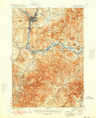 Gorham, New Hampshire 1942 (1948) USGS Old Topo Map Reprint 15x15 ME Quad 330059