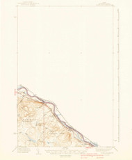 Grand Isle, Maine 1940 (1940) USGS Old Topo Map Reprint 15x15 ME Quad 460439