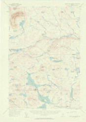 Grand Lake Seboeis, Maine 1954 (1958) USGS Old Topo Map Reprint 15x15 ME Quad 306587