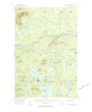 Grand Lake Seboeis, Maine 1954 (1961) USGS Old Topo Map Reprint 15x15 ME Quad 460441