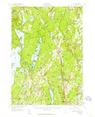 Gray, Maine 1957 (1960) USGS Old Topo Map Reprint 15x15 ME Quad 460449