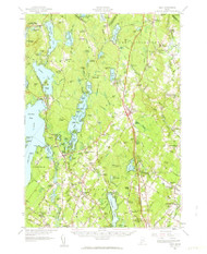 Gray, Maine 1957 (1964) USGS Old Topo Map Reprint 15x15 ME Quad 460450