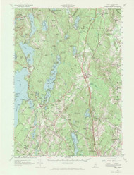 Gray, Maine 1957 (1970) USGS Old Topo Map Reprint 15x15 ME Quad 306589