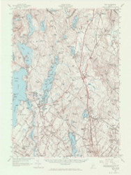 Gray, Maine 1957 (1970) USGS Old Topo Map Reprint 15x15 ME Quad 306590