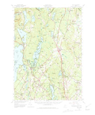 Gray, Maine 1957 (1980) USGS Old Topo Map Reprint 15x15 ME Quad 460451
