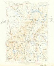 Great Pond, Maine 1932 (1940) USGS Old Topo Map Reprint 15x15 ME Quad 460454