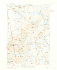 Great Pond, Maine 1932 (1947) USGS Old Topo Map Reprint 15x15 ME Quad 460455