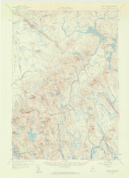 Great Pond, Maine 1957 (1959) USGS Old Topo Map Reprint 15x15 ME Quad 306592