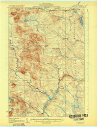 Greenlaw, Maine 1933 (1933) USGS Old Topo Map Reprint 15x15 ME Quad 807524