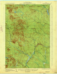 Greenlaw, Maine 1933 (1933) USGS Old Topo Map Reprint 15x15 ME Quad 807525