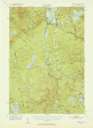 Greenville, Maine 1951 (1952) USGS Old Topo Map Reprint 15x15 ME Quad 306598