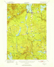Greenville, Maine 1951 (1956) USGS Old Topo Map Reprint 15x15 ME Quad 460463