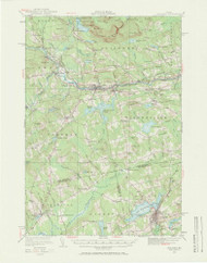 Guilford, Maine 1933 (1971) USGS Old Topo Map Reprint 15x15 ME Quad 306600