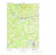 Guilford, Maine 1933 (1980) USGS Old Topo Map Reprint 15x15 ME Quad 460472