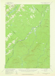Hardwood Mountain, Maine 1957 (1960) USGS Old Topo Map Reprint 15x15 ME Quad 306602