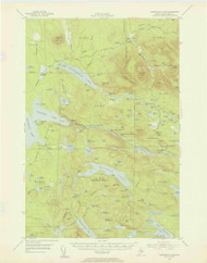 Harrington Lake, Maine 1954 (1956) USGS Old Topo Map Reprint 15x15 ME Quad 306604