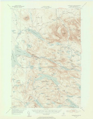 Harrington Lake, Maine 1954 (1956) USGS Old Topo Map Reprint 15x15 ME Quad 306605