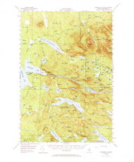 Harrington Lake, Maine 1954 (1973) USGS Old Topo Map Reprint 15x15 ME Quad 460478