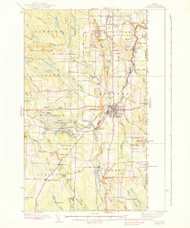 Houlton, Maine 1938 (1938) USGS Old Topo Map Reprint 15x15 ME Quad 460481