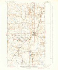 Houlton, Maine 1938 (1938) USGS Old Topo Map Reprint 15x15 ME Quad 460482