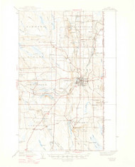 Houlton, Maine 1938 (1947) USGS Old Topo Map Reprint 15x15 ME Quad 460483