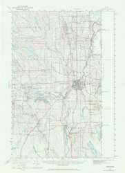 Houlton, Maine 1951 (1971) USGS Old Topo Map Reprint 15x15 ME Quad 306607