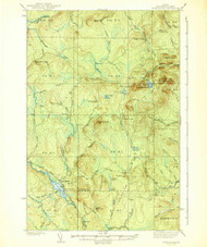 Howe Brook, Maine 1939 (1939) USGS Old Topo Map Reprint 15x15 ME Quad 460488