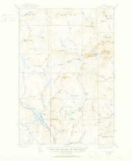 Howe Brook, Maine 1939 (1951) USGS Old Topo Map Reprint 15x15 ME Quad 460490