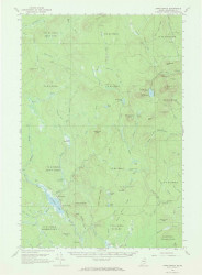 Howe Brook, Maine 1965 (1968) USGS Old Topo Map Reprint 15x15 ME Quad 306608