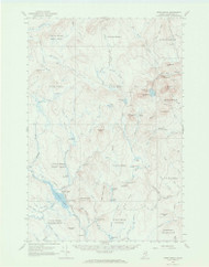 Howe Brook, Maine 1965 (1968) USGS Old Topo Map Reprint 15x15 ME Quad 306609