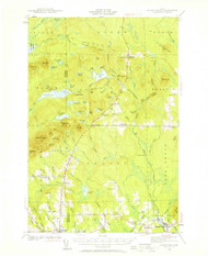 Island Falls, Maine 1940 (1957) USGS Old Topo Map Reprint 15x15 ME Quad 460495