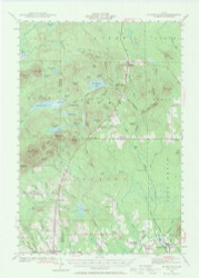 Island Falls, Maine 1940 (1971) USGS Old Topo Map Reprint 15x15 ME Quad 306610