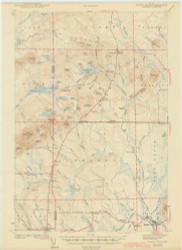 Island Falls, Maine 1942 (1942) USGS Old Topo Map Reprint 15x15 ME Quad 306611