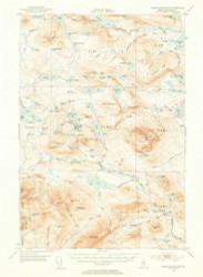 Jo-Mary Mountain, Maine 1952 (1953) USGS Old Topo Map Reprint 15x15 ME Quad 306614