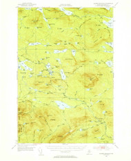 Jo-Mary Mountain, Maine 1952 (1955) USGS Old Topo Map Reprint 15x15 ME Quad 460499