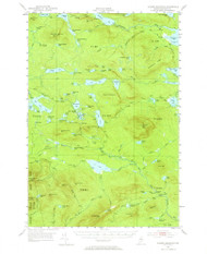 Jo-Mary Mountain, Maine 1952 (1964) USGS Old Topo Map Reprint 15x15 ME Quad 460500