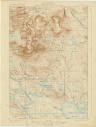 Katahdin, Maine 1930 (1930) USGS Old Topo Map Reprint 15x15 ME Quad 306617