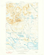 Katahdin, Maine 1930 (1950) USGS Old Topo Map Reprint 15x15 ME Quad 460505