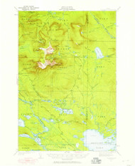 Katahdin, Maine 1949 (1958) USGS Old Topo Map Reprint 15x15 ME Quad 460507
