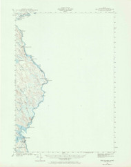 Kellyland, Maine 1940 (1969) USGS Old Topo Map Reprint 15x15 ME Quad 306620