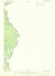 Kellyland, Maine 1942 (1942) USGS Old Topo Map Reprint 15x15 ME Quad 460513